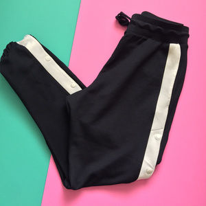 Zara Men Navy Joggers Button